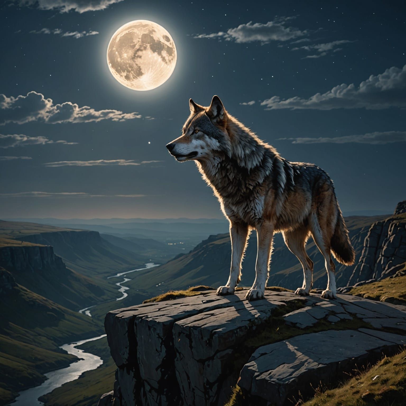 A moonlit wander  by @Kodiak Moonwolf