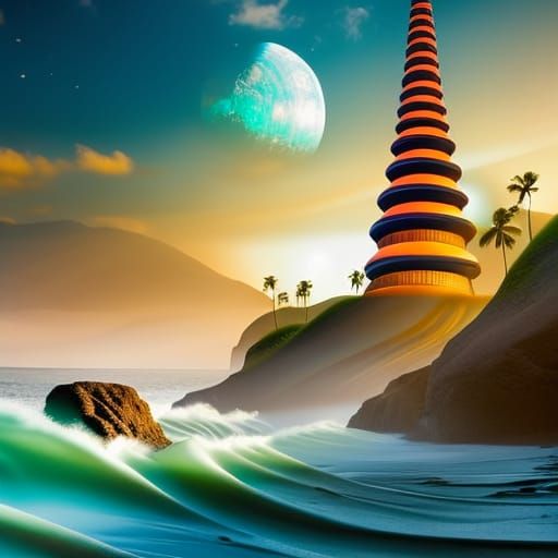 Tower at the ocean