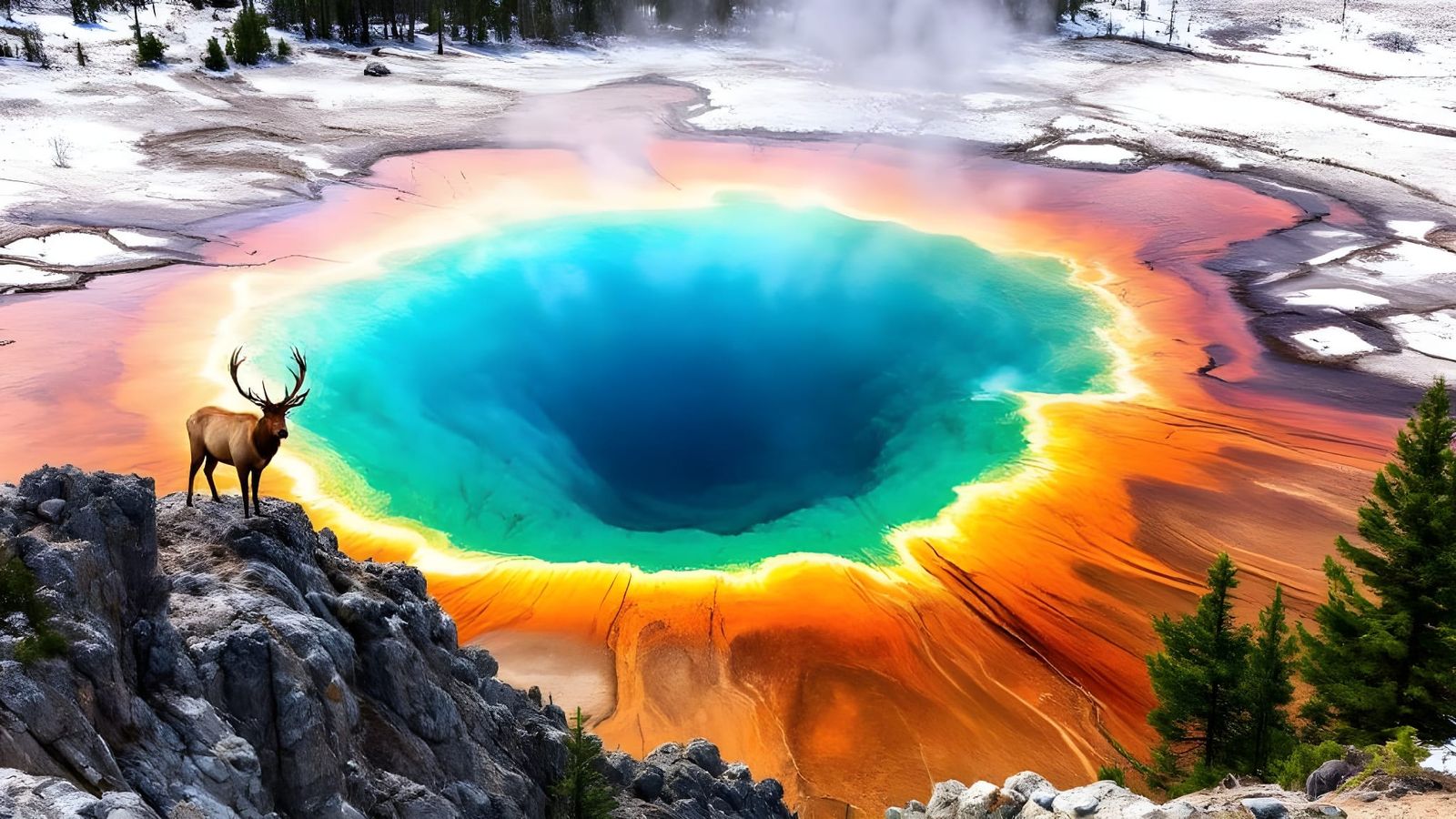Yellowstone National Park - Grand Prismatic Spring  by @Gary Murakami