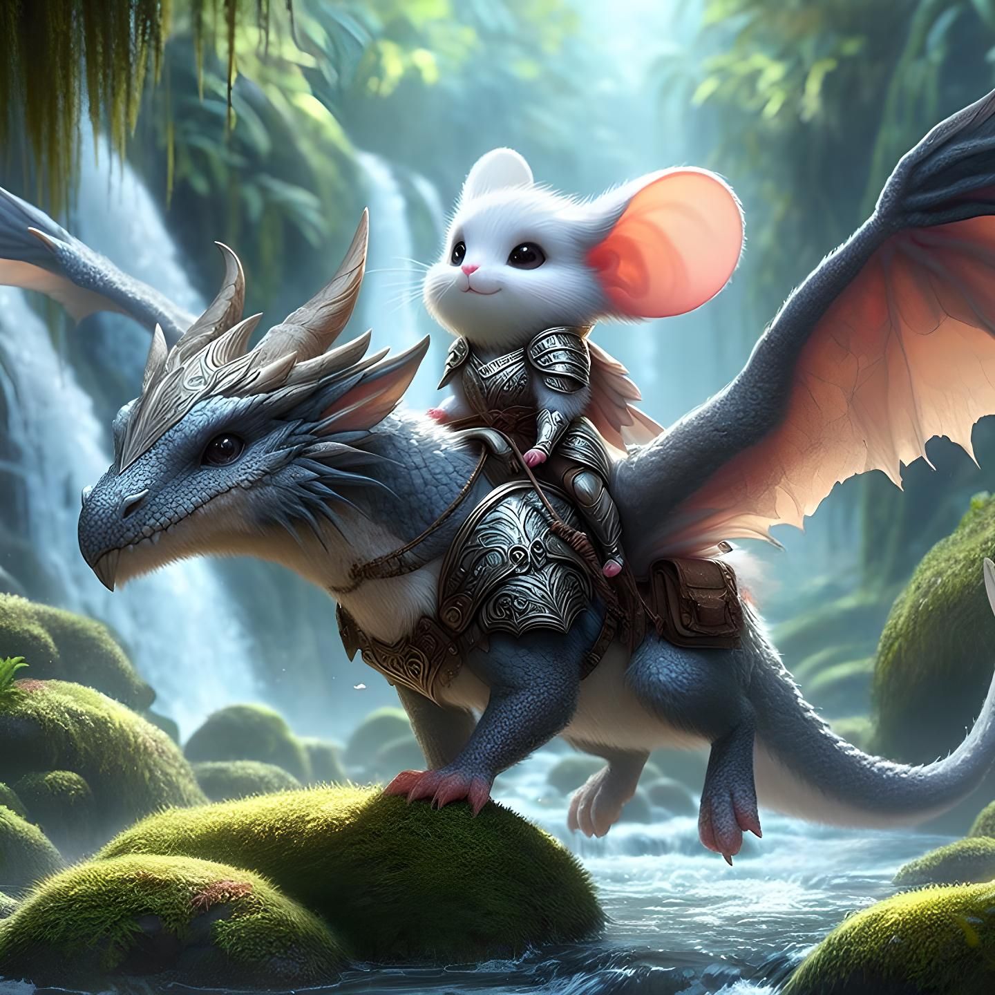Mouse dragon rider