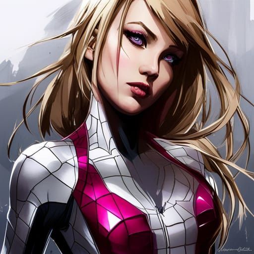 SpiderGwen #2 - AI Generated Artwork - NightCafe Creator