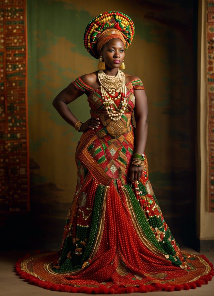 African wedding dress  by @Sundollop