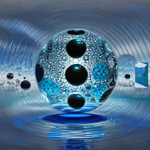 Dots cylinders beakers hexagon octagons glass beads black pe...