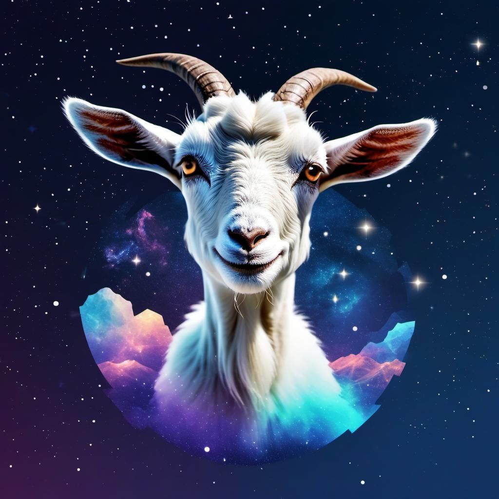 Space goat - AI Generated Artwork - NightCafe Creator