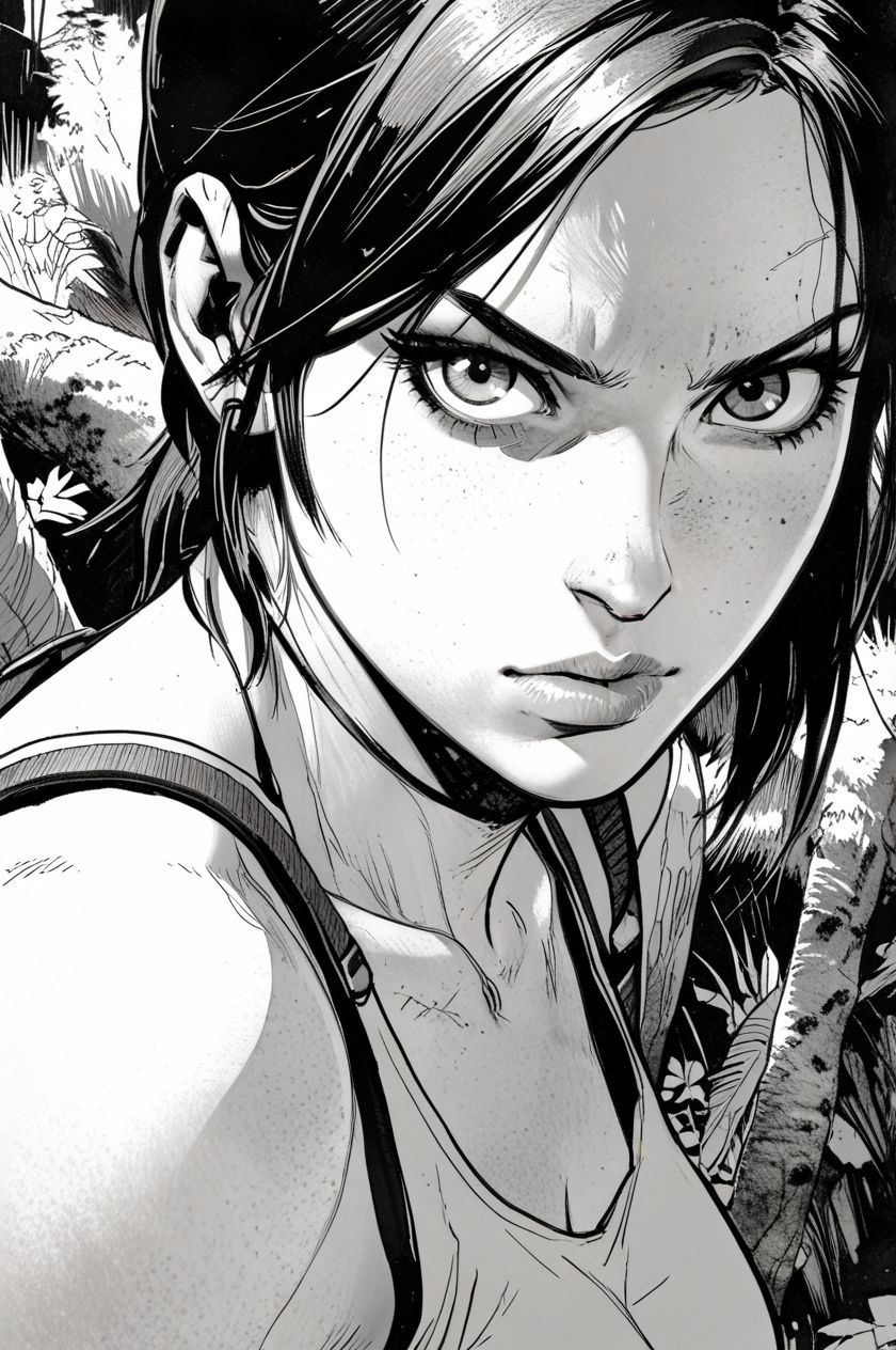 Style experiments: Lara Croft