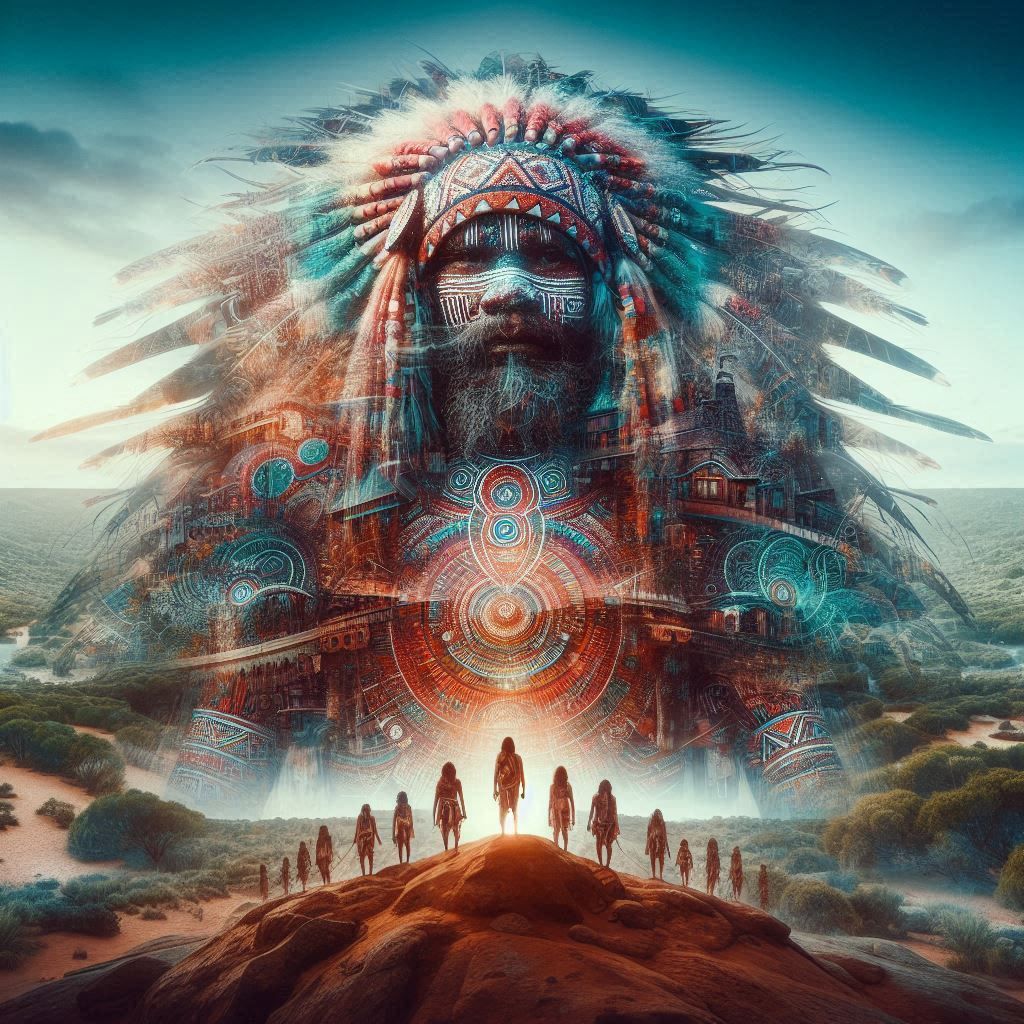 double exposure beautiful fantasy portrait landscape..