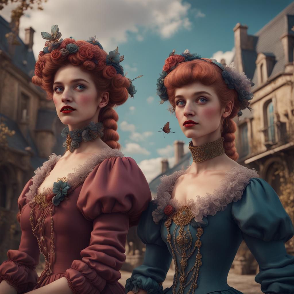 Whimsy French Vintage Girls