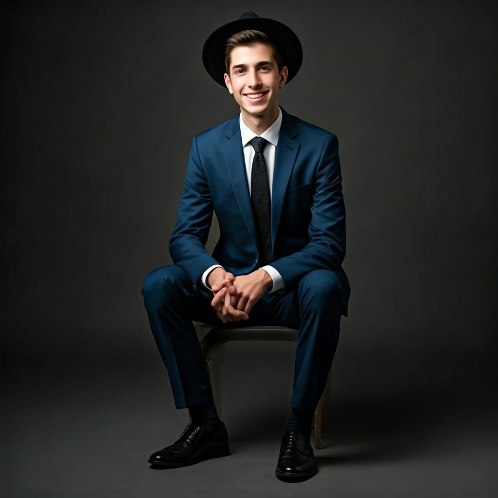 Dashing Yeshiva Scholar with Warm Smile