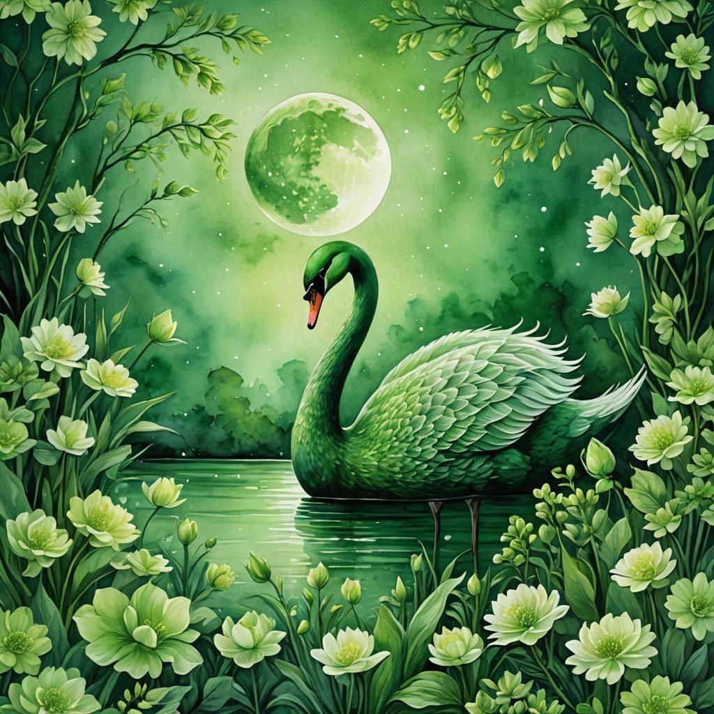 monocromatic- green color  by @Lis