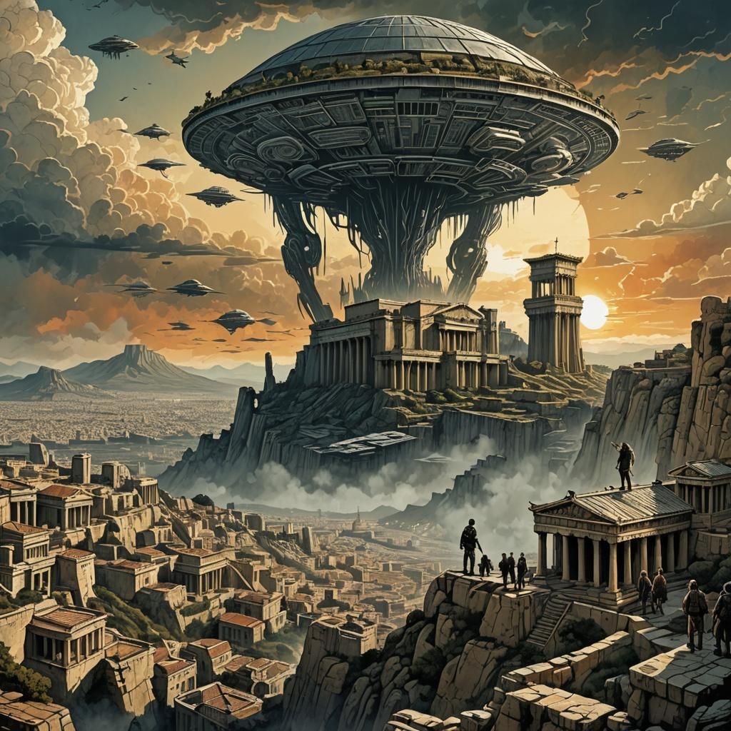 aliens made the acropolis in ancient Greece  by @Dim Vas