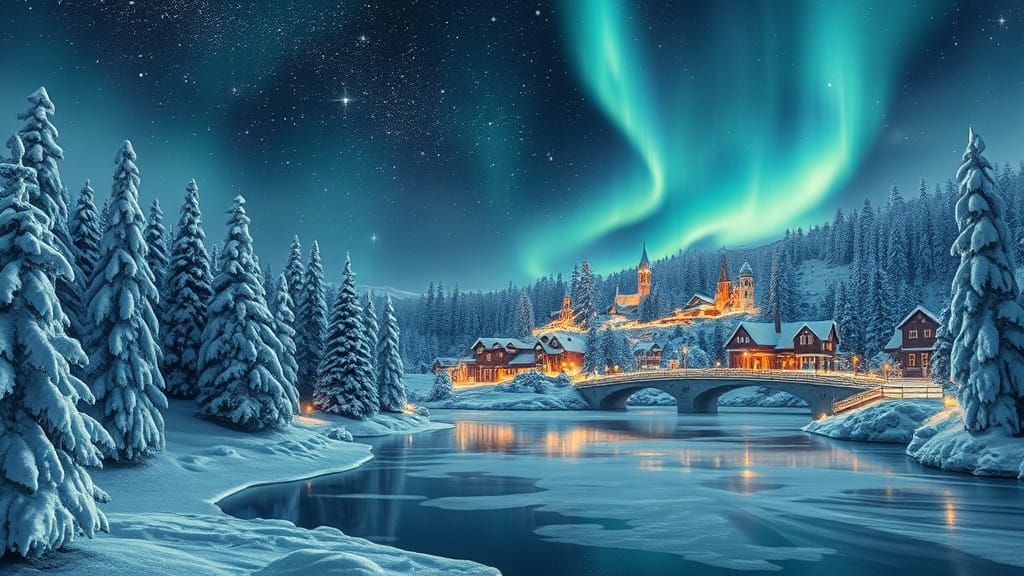 Winter Christmas Wonderland.  by @bloodyeys