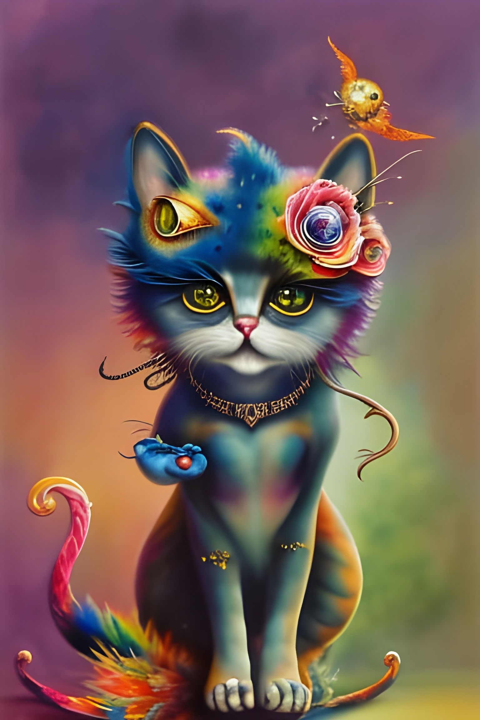 Colourful Cat