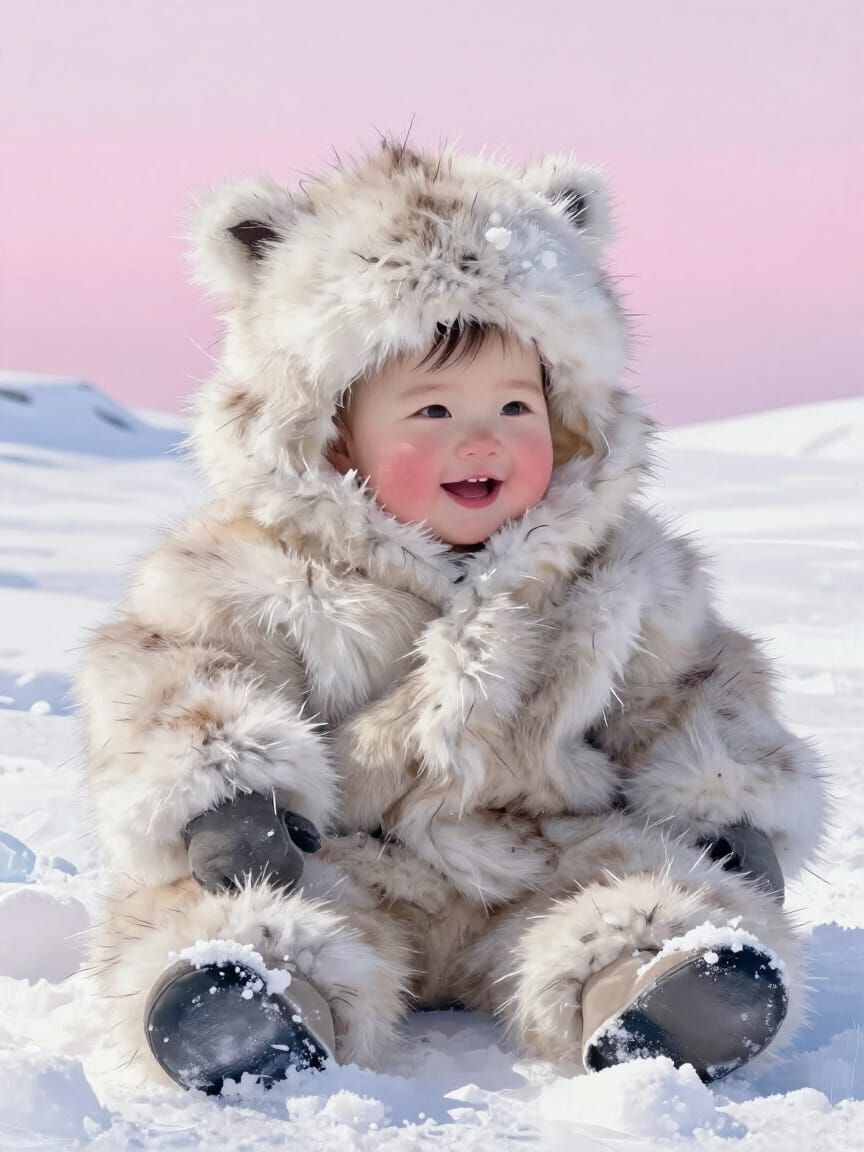 Inuit child  by @Daleone