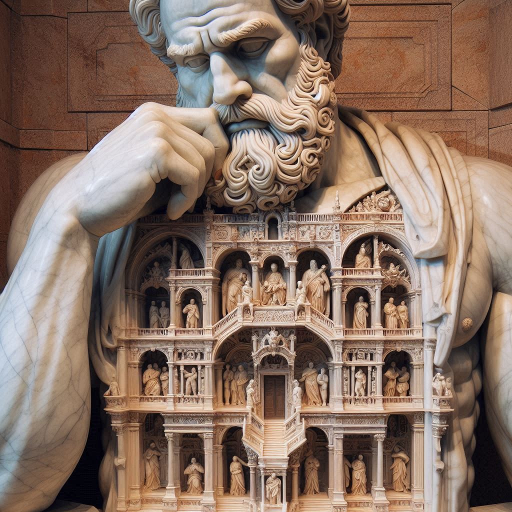 Marble Sculpture of Emperor Justinian