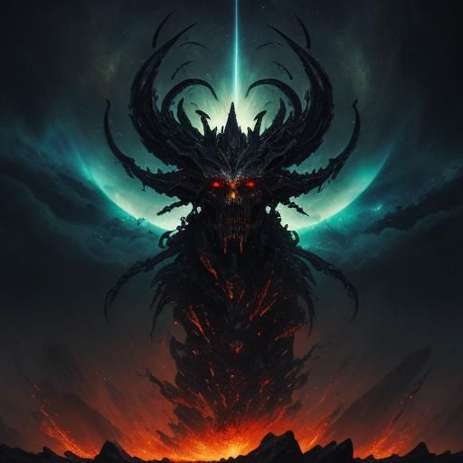 mythical warrior deathknight yellow lime masked stars starfield comet