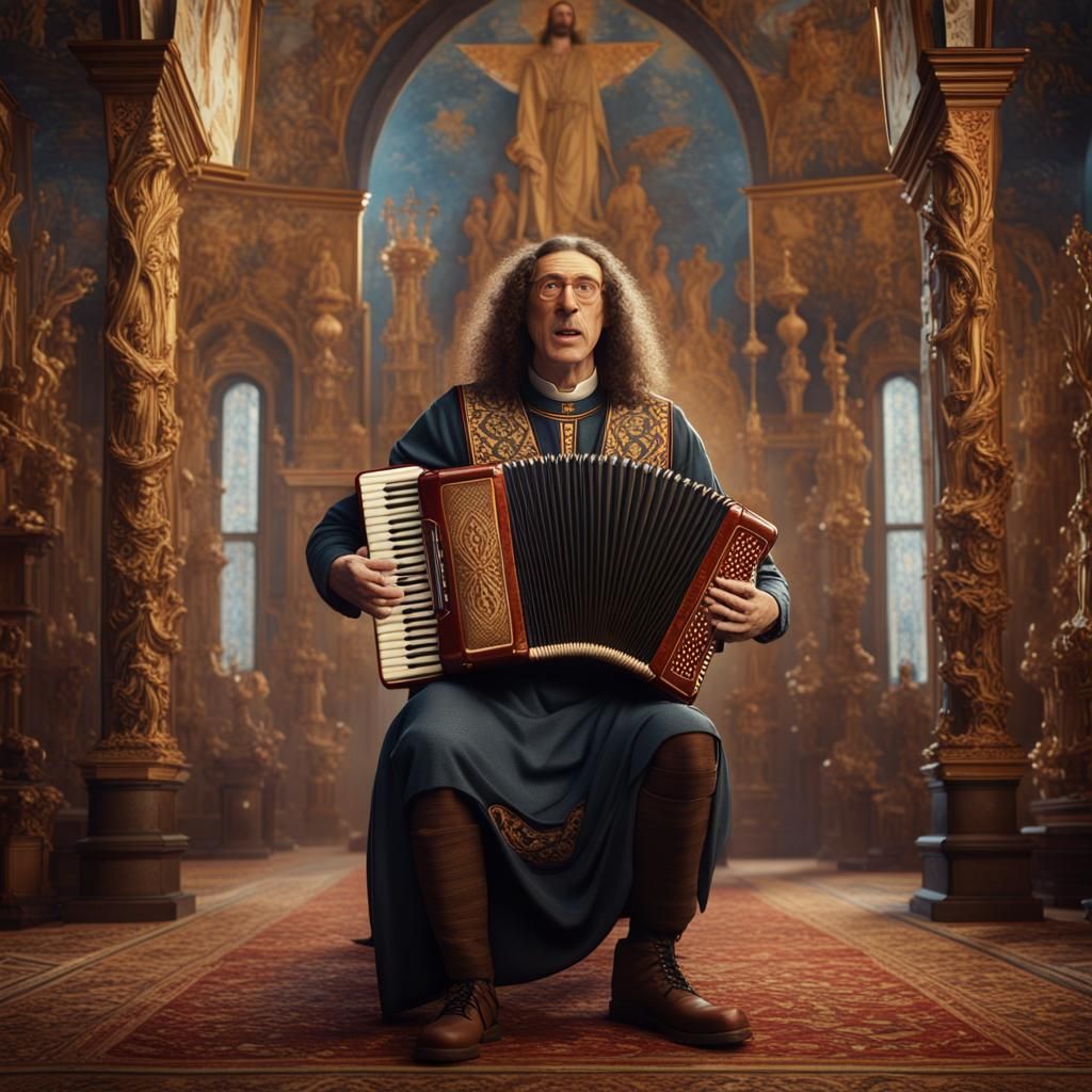 Weird Al Yankovic, Icon - AI Generated Artwork - NightCafe Creator