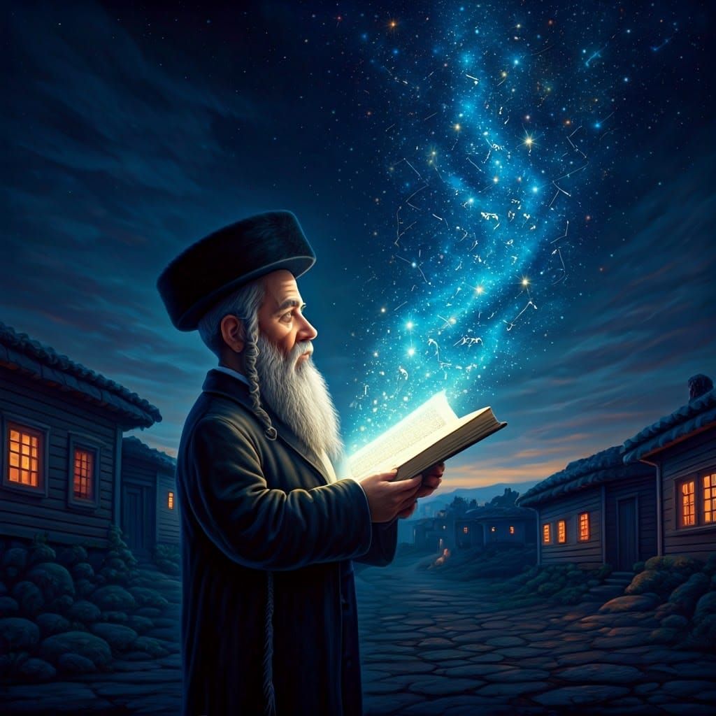 Torah Oracle Illuminates Celestial Dreamscape in Hasidic Sty...