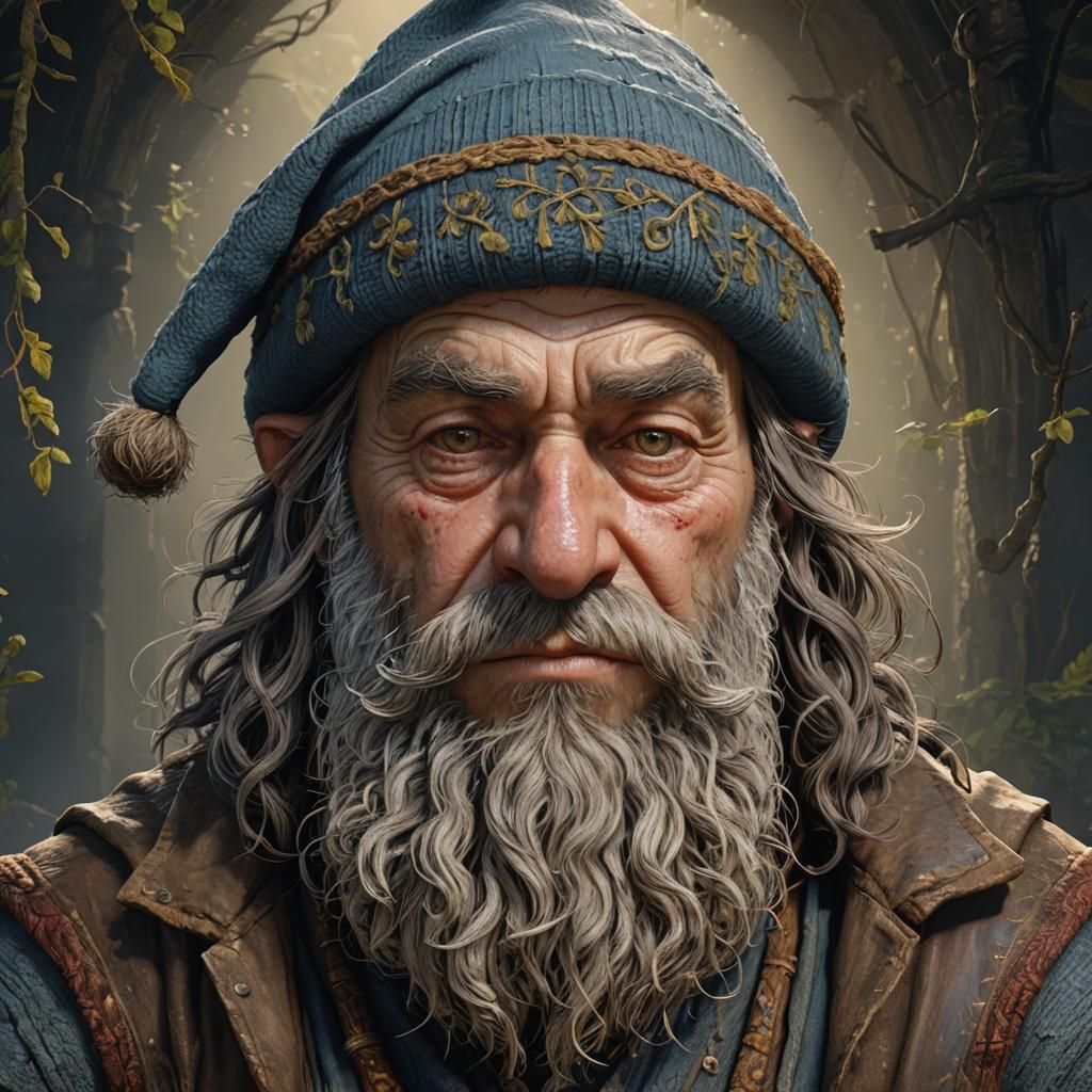 Grizzled Gnome Herbalist - AI Generated Artwork - NightCafe Creator