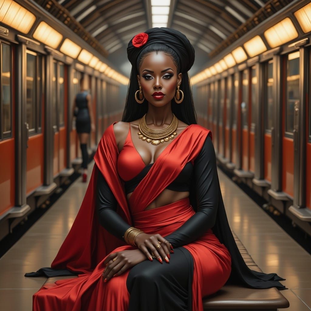 <lora:AfricanWomanFx:1.0> 