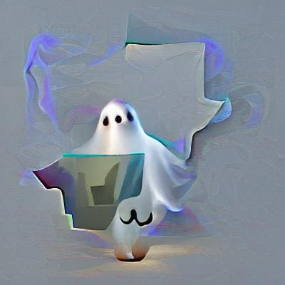 I made a ghost to put in this image