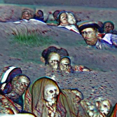dead people looking at camera