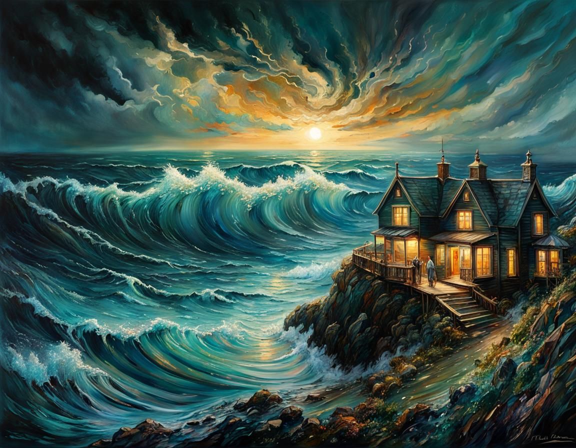 Ocean wave comming  by @RatzeP2