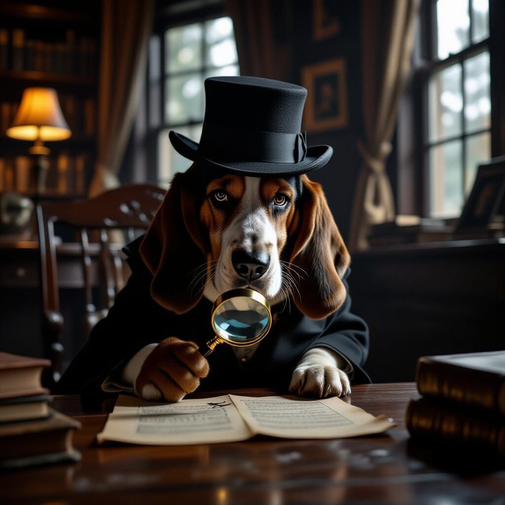 A Basset Hound Detective