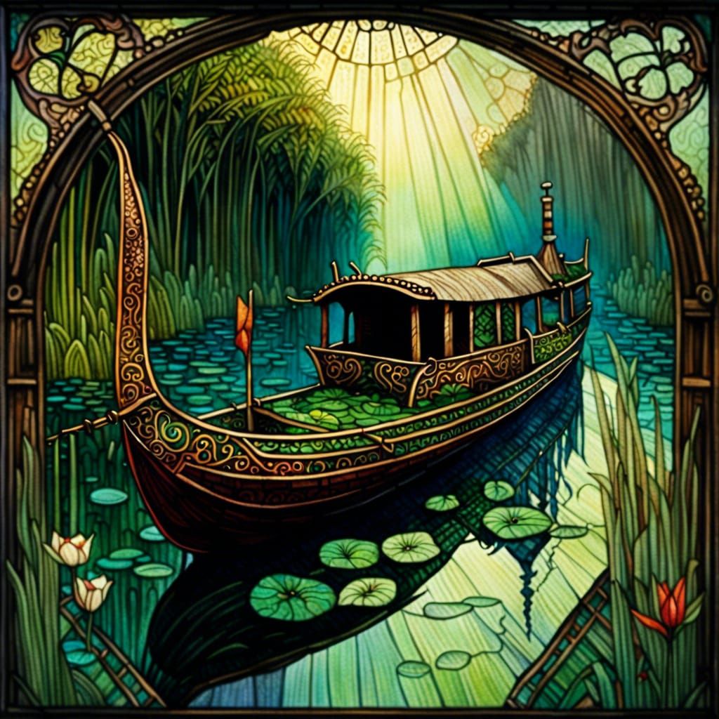 The Barge - AI Generated Artwork - NightCafe Creator