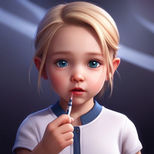 cute baby looking upward blue eyes chubby cheeks blonde hair...