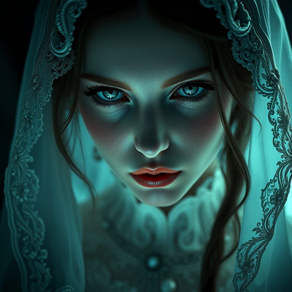 The woman in white