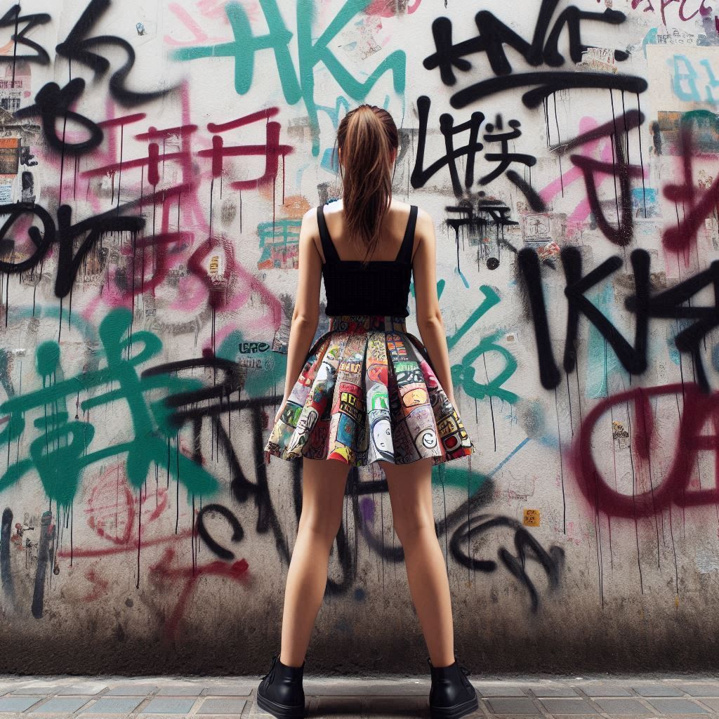 Graffiti dress