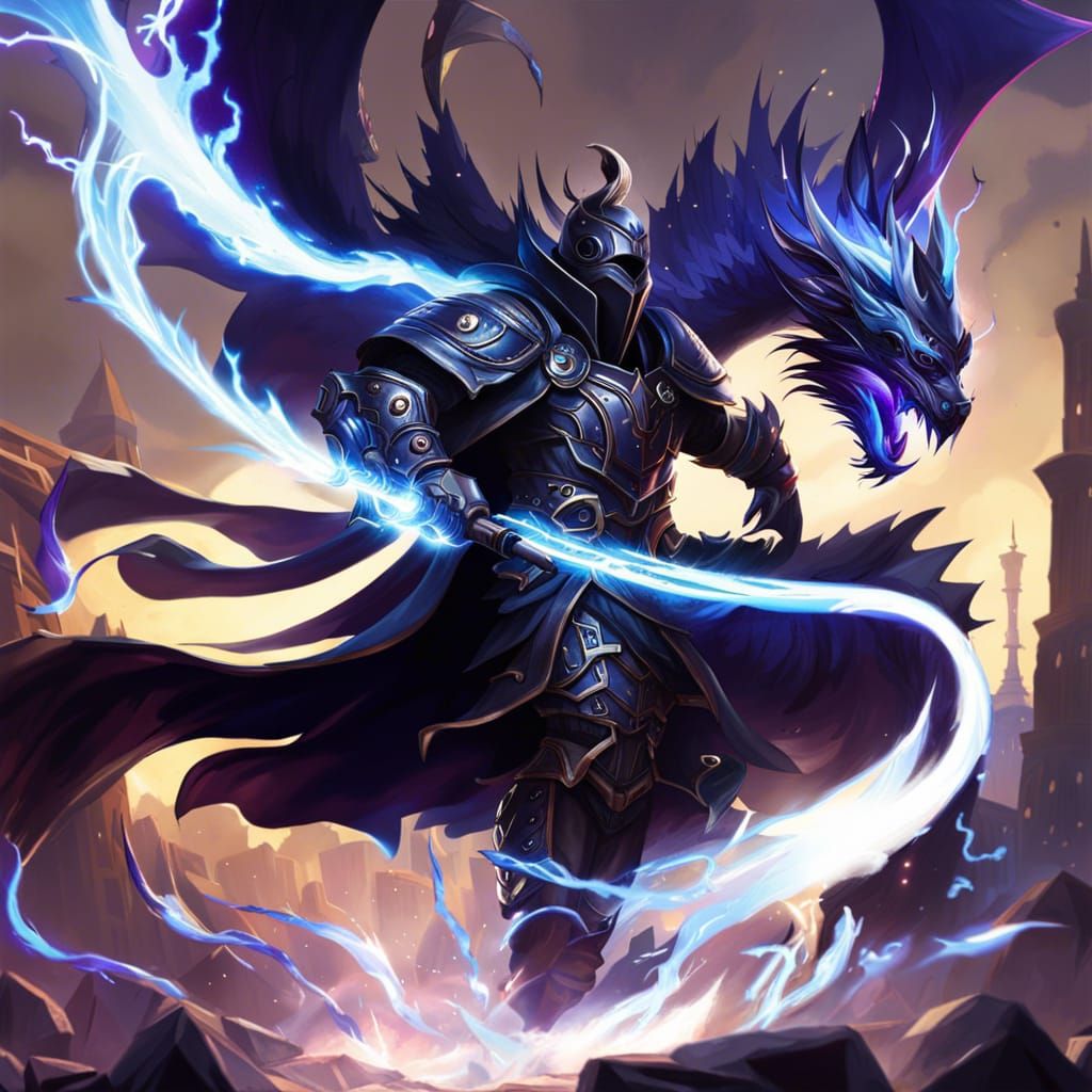 The Purple Dragon Knight AI Generated Artwork NightCafe Creator