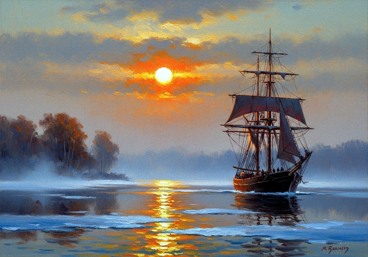 Whispers of the Crimson Horizon  by @matthieu