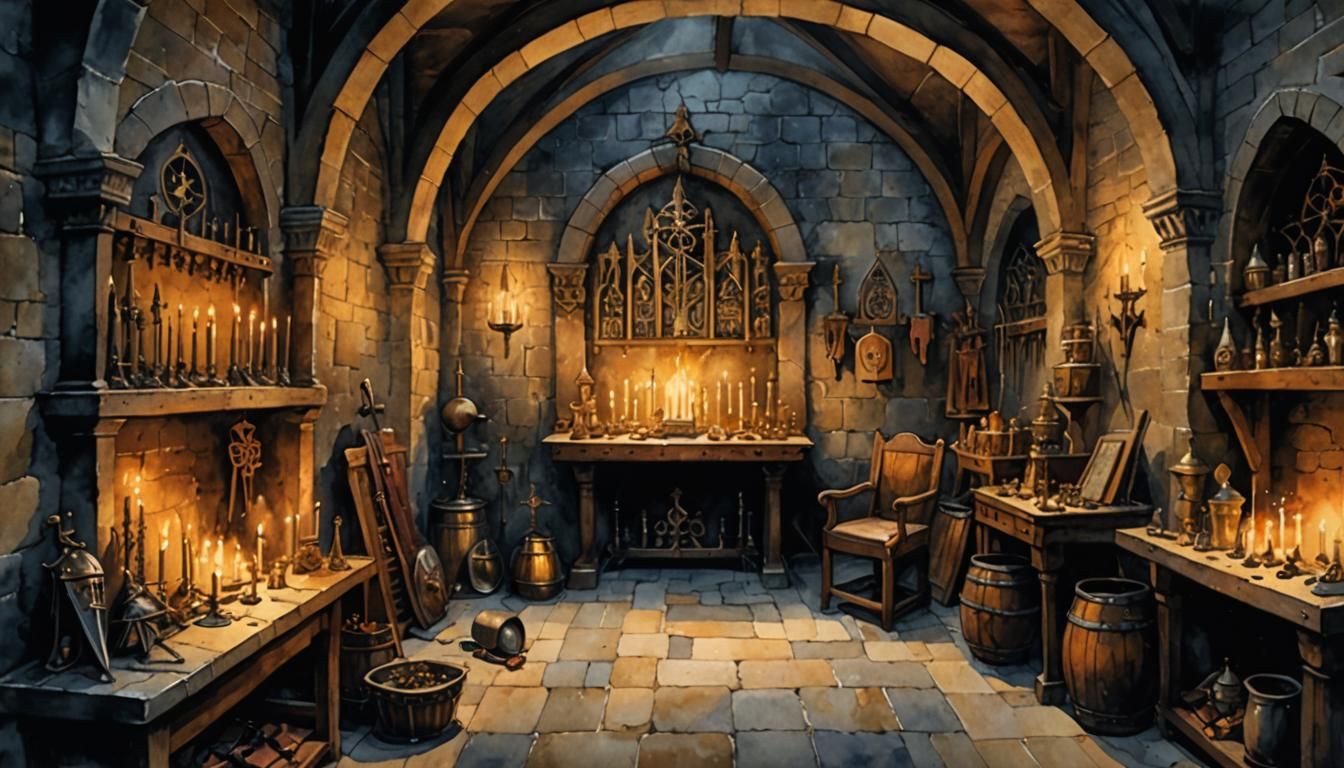 the secret crypt of the Templars  by @moowokuorn