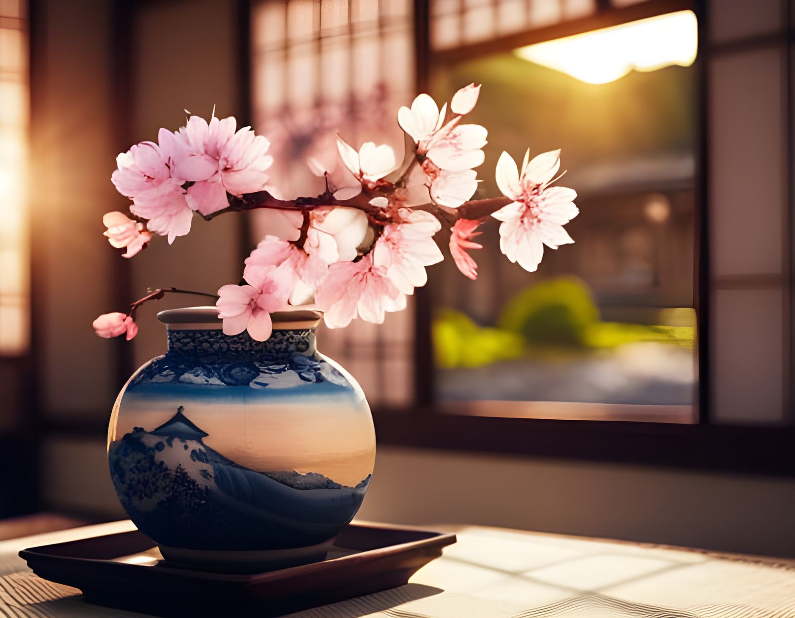 Blossoms in Vase false