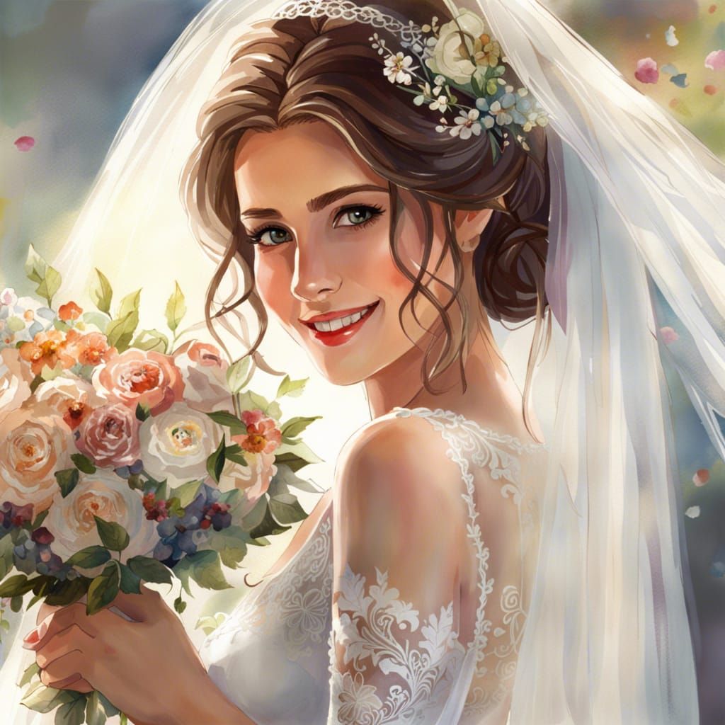 Beautiful Bride - Ai Generated Artwork - Nightcafe Creator