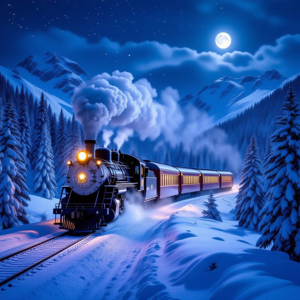 Through the snow  by @Setra134