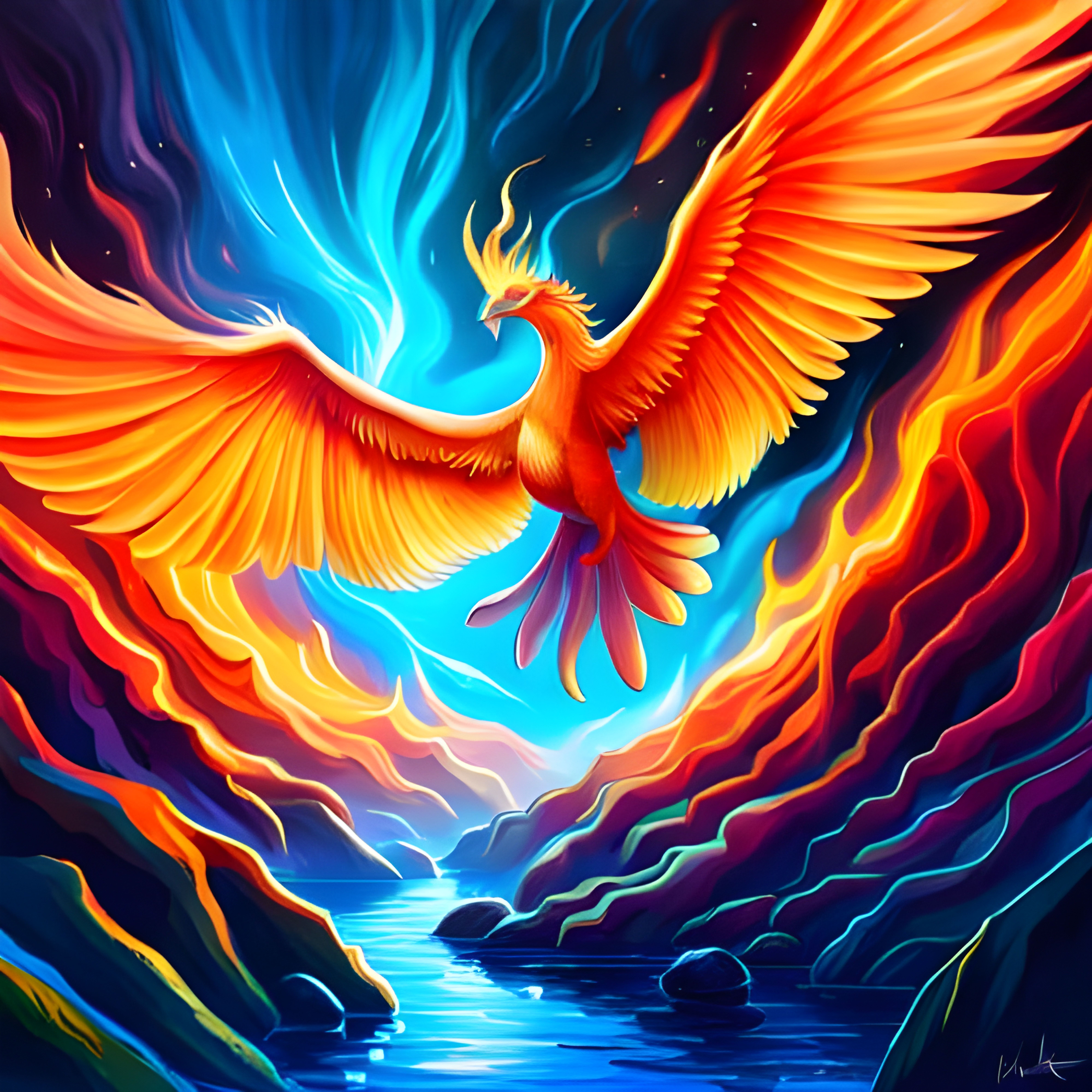 Phoenix 2  Phoenix artwork, Phoenix painting, Phoenix bird art