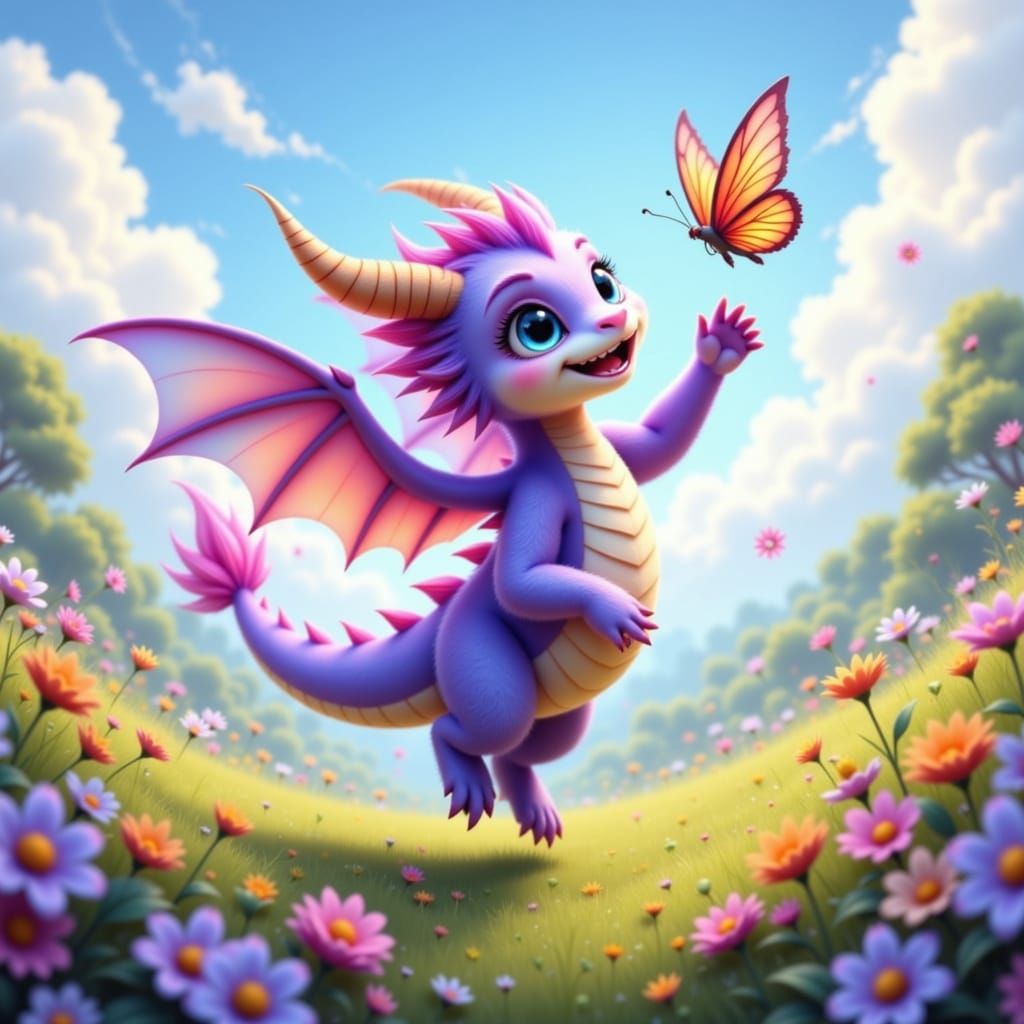 Dragons Cute V2 LoRA Test