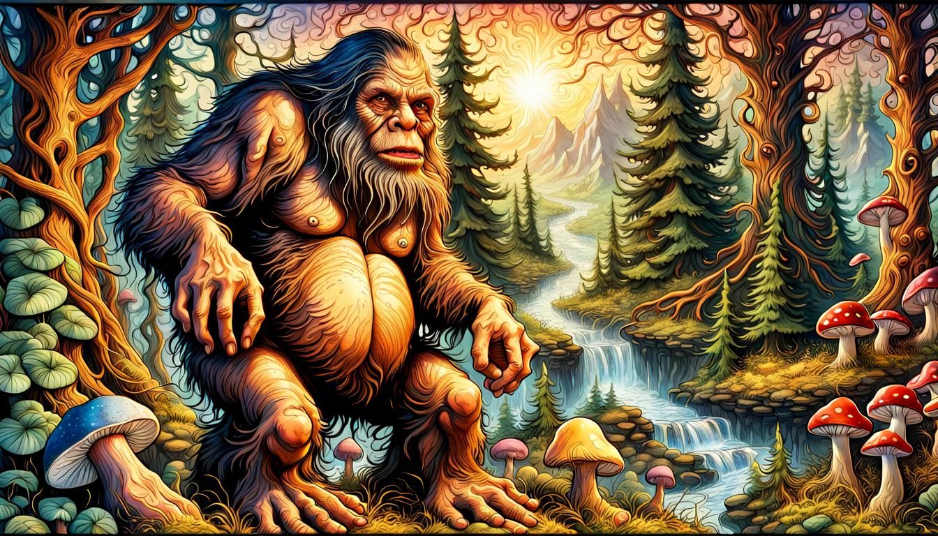 Sasquatch and the mushroom people; Comic Book; by Josephine ...