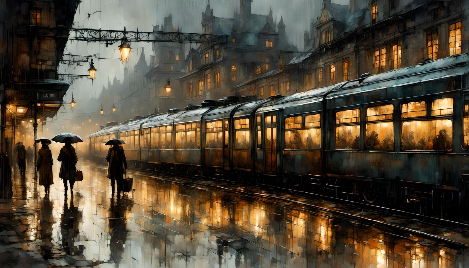 London Train Station (1913)  by @Minstrel