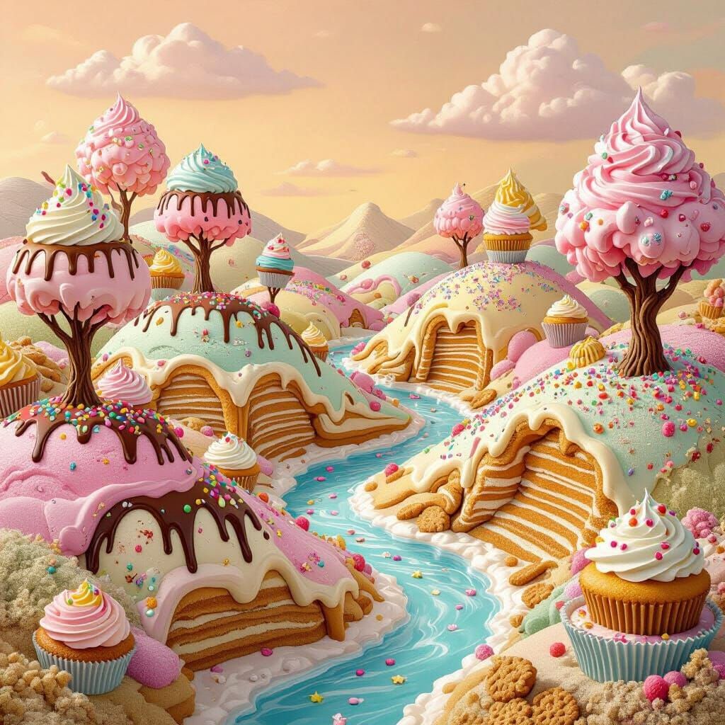 Candy Village  by @AtomicBadger