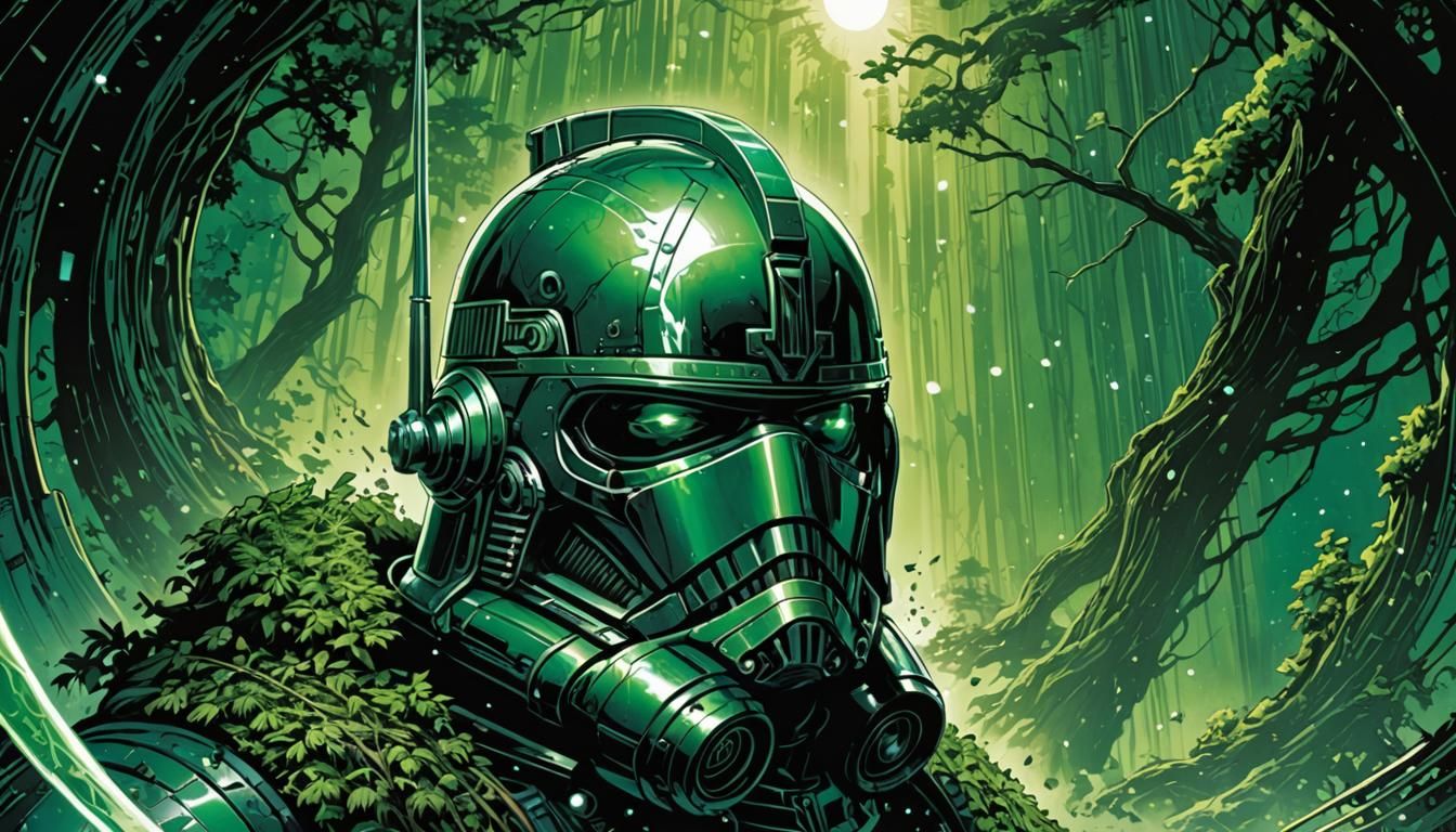 Inverted Colors Comic Book Art