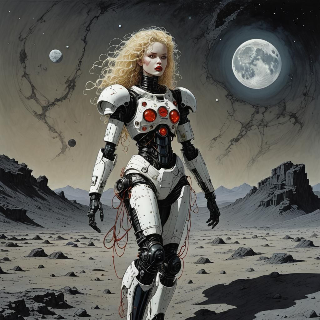Moon: Cables in the sky and on her