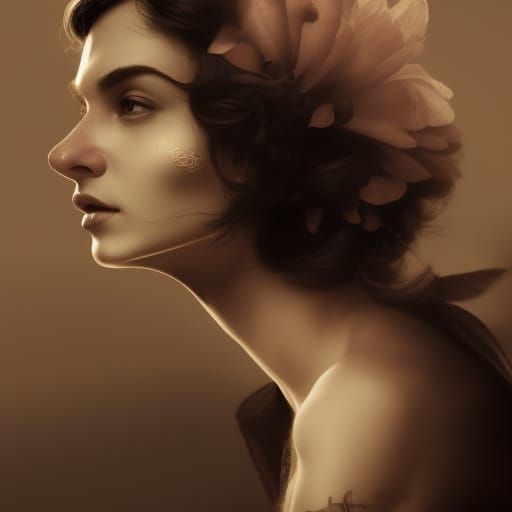 Amelie on Bat: Hyperrealistic Fashion Portrait