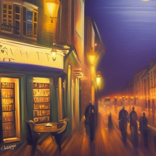 night paintings realistic