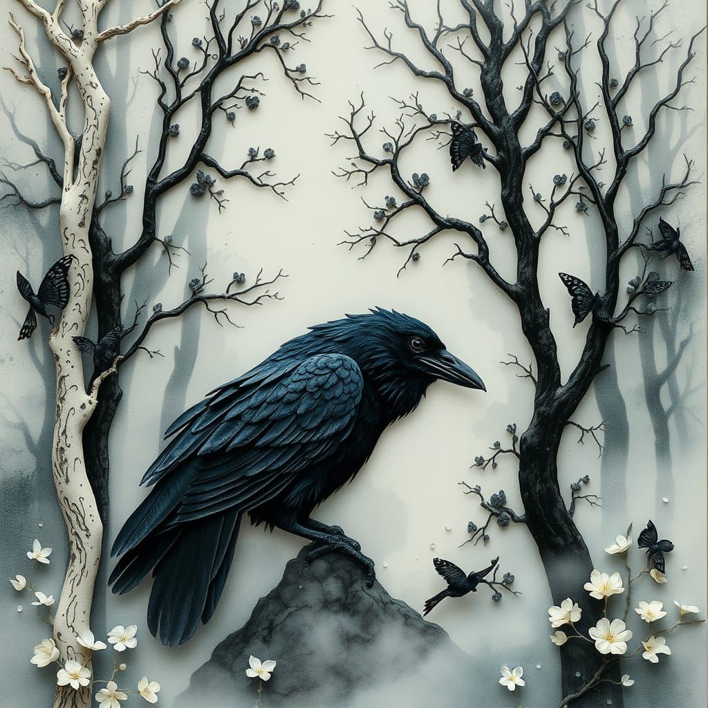 raven  by @Oz-stitcher