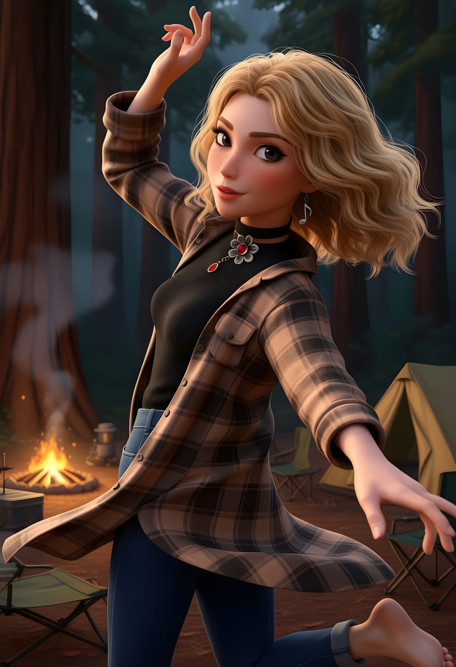 A Dance In The Firelight  by @Doctor M