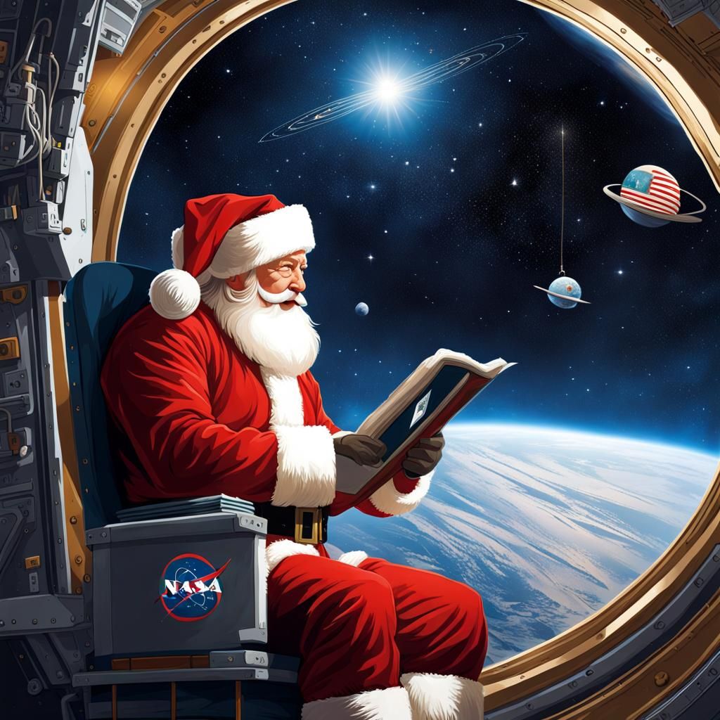 Space Christmas  by @Etolane