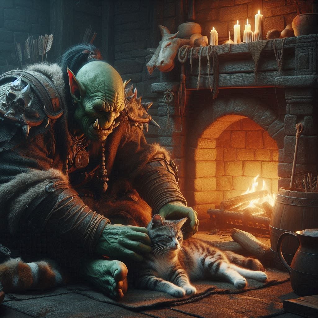 The orc and the cat